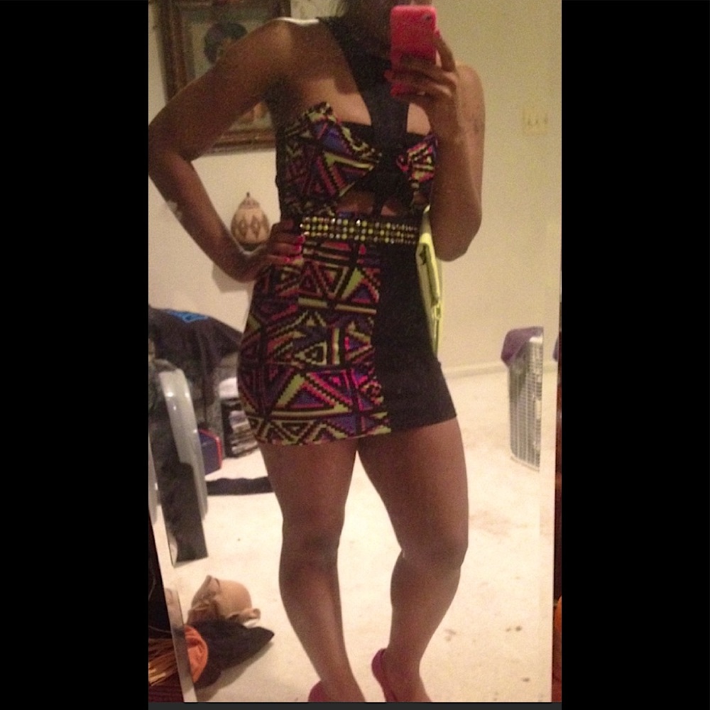 Nasty Gal Cut Out Mini Dress